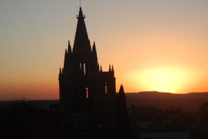 Sunset of Chapel in San Miguel de Allende